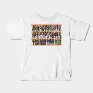 British Military Uniforms Through The Ages Kids T-Shirt